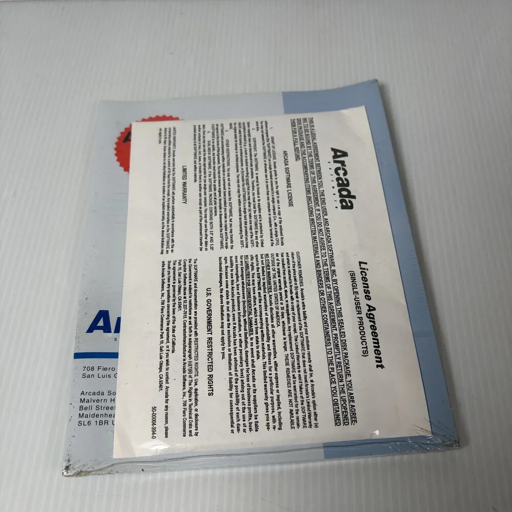 Arcada Backup for Minicartridge DOS Windows 95 Enabled TEAC V5.0a with Software